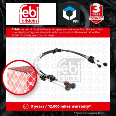 Gear Change Cable fits FORD TRANSIT CONNECT TDCi 1.8D 04 to 13 1742721 1764202