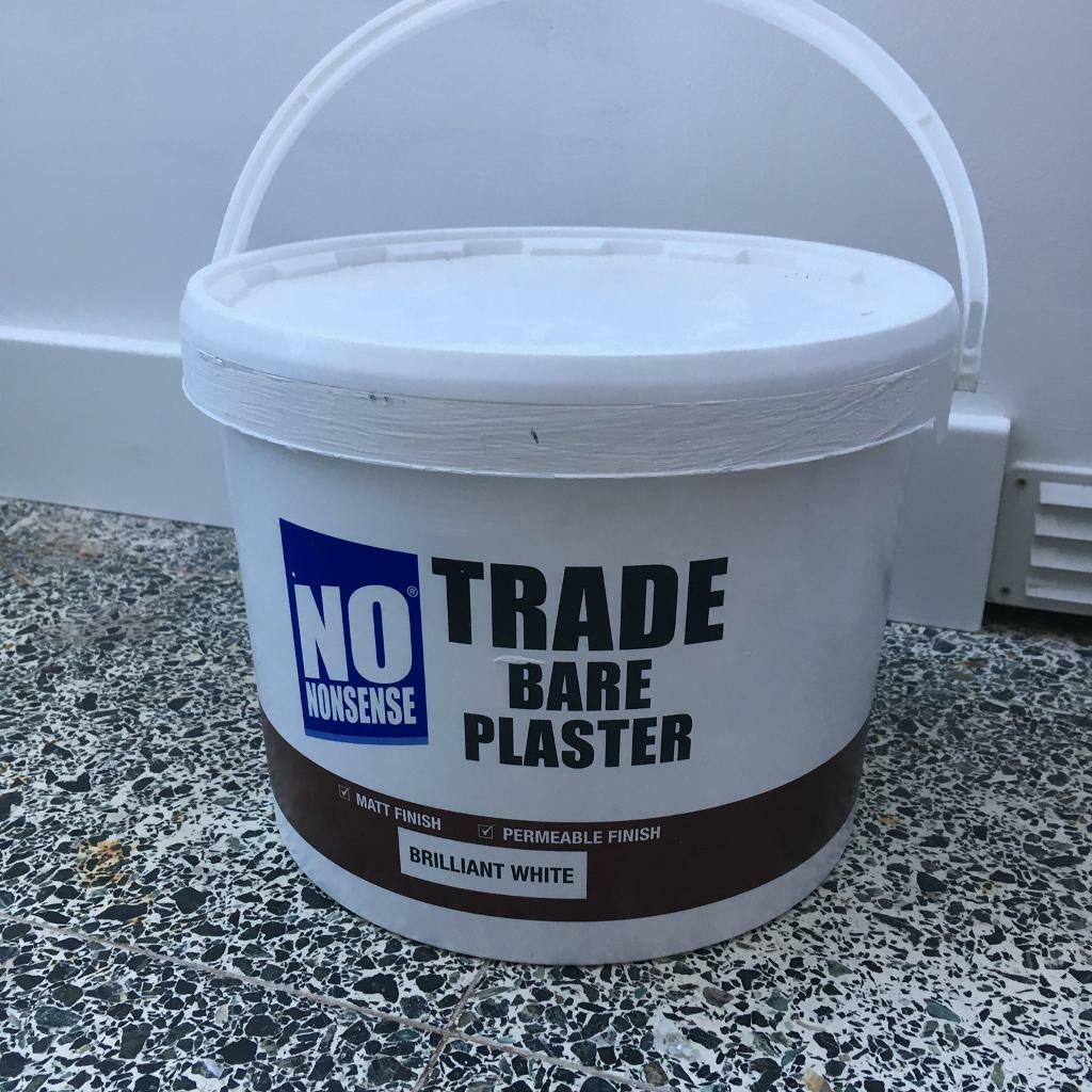 No nonsense trade bare plaster paint. Brilliant White. in Knowle