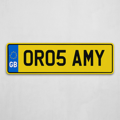 A stunning private registration: **OR05 AMY** – perfect for someone named *Amy*,