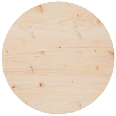 vidaXL Table Top Ã˜60x2.5 cm Solid Wood Pine