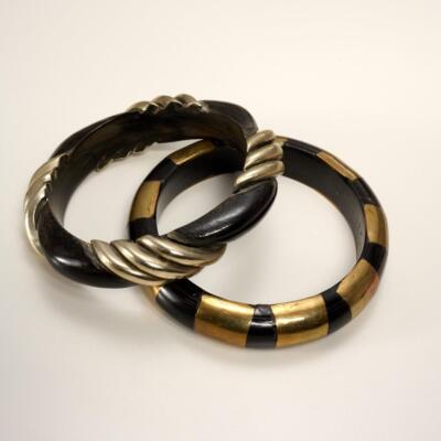 brass buffalo horn bangle バングル ブレスレット brass buffalo horn bangle バングル ブレスレット Set of 5