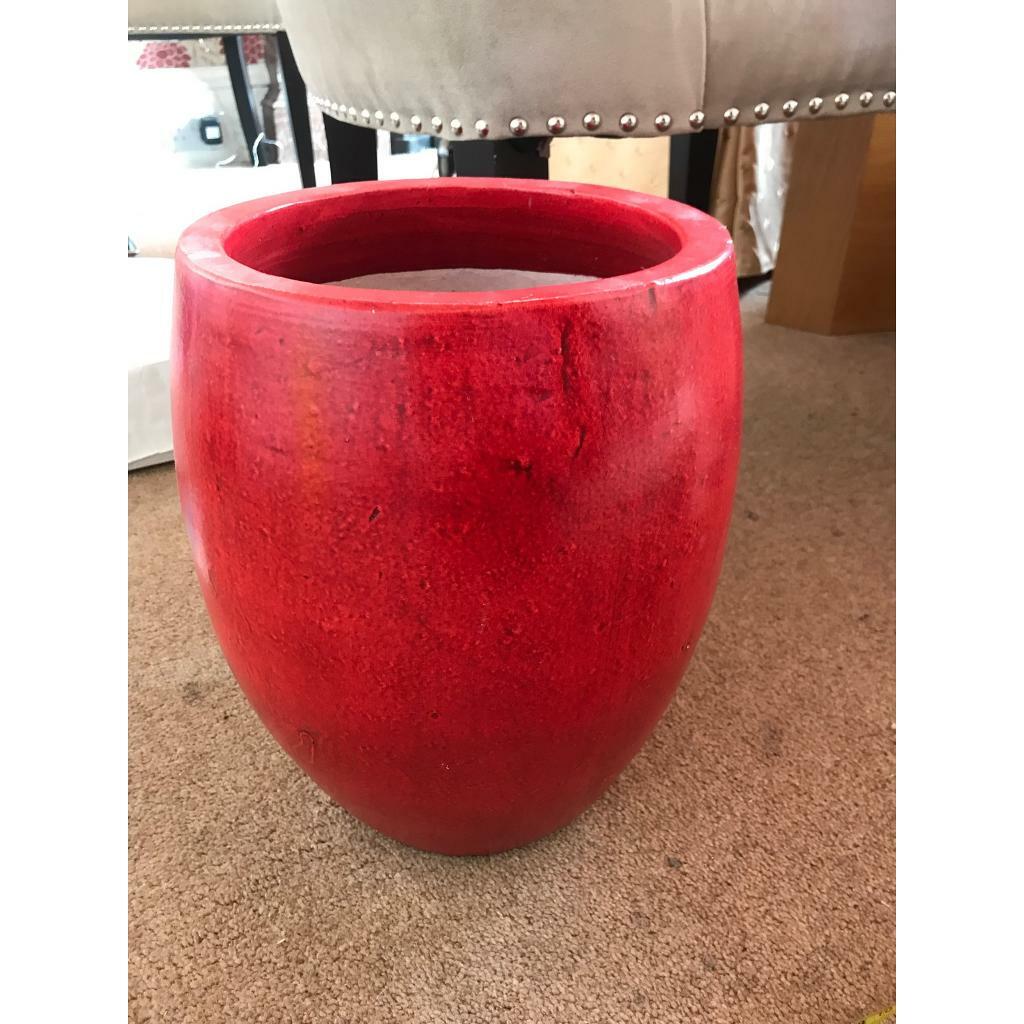 Large red plant pot/vase in Newington, Edinburgh Gumtree