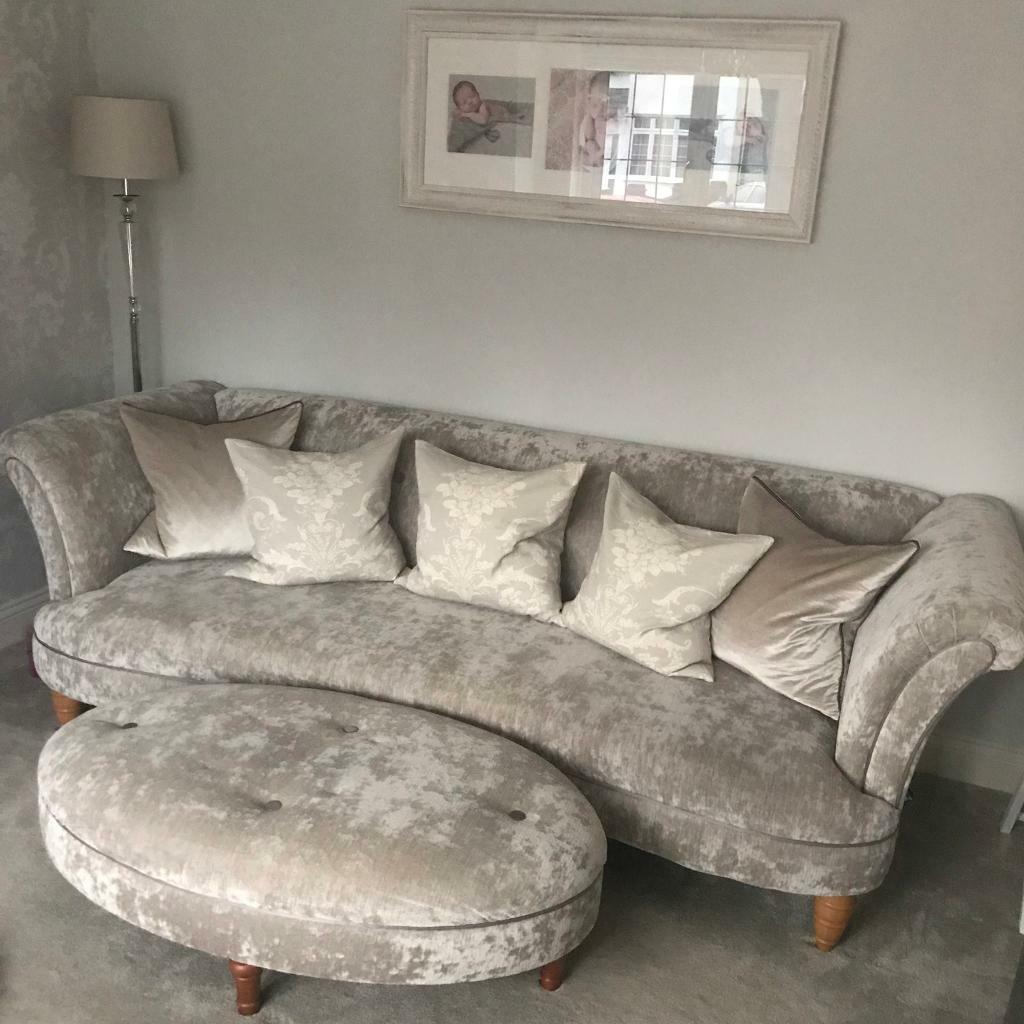 DFS Concerto Sofa and Pouffe in Romford, London Gumtree
