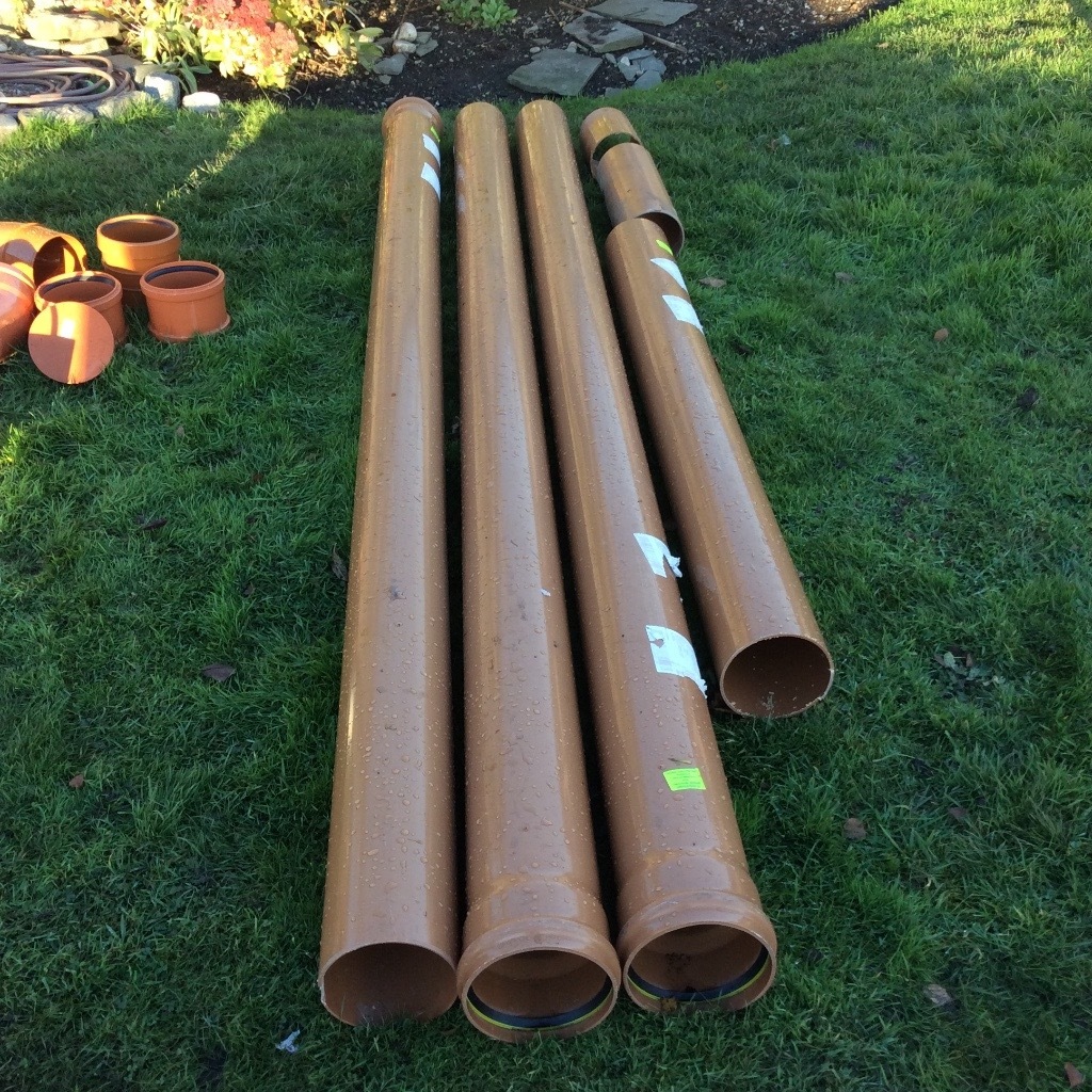 160mm plastic underground drainage pipes and fittings 10 metres plus
