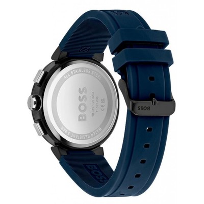 Pre-owned Hugo Boss Blue Mens Chronograph Watch One 1513998