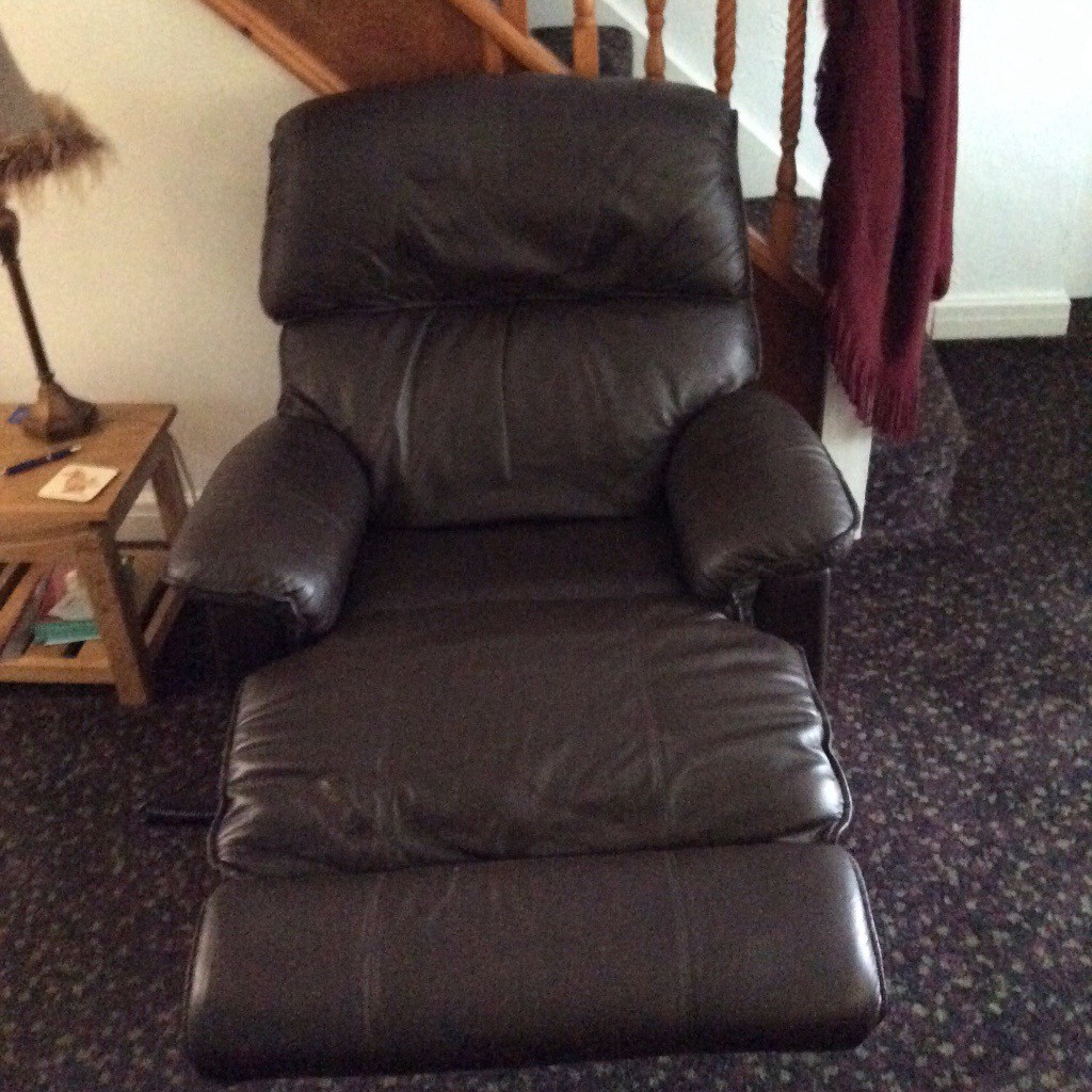 Lazy boy Brown leather electric recliner in Altrincham, Manchester Gumtree
