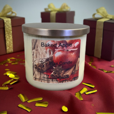 17 oz Triple Wick Large Jar Scented Candles , 100% Soy Wax, Free Shipping