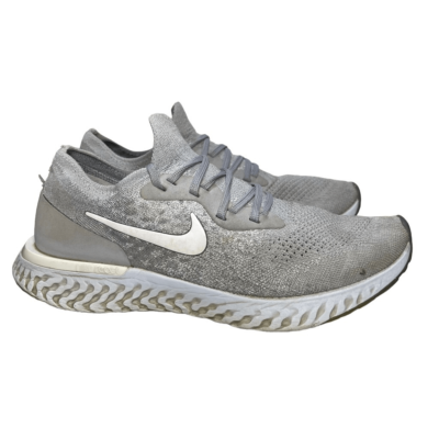Nike Epic React Flyknit Women s Size 7.5 Wolf Grey Running Sneakers AQ0067 002 eBay