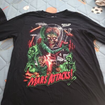 Mars Attacks 90s Alien UFO Classic style T shirt Men Women Unisex tee NH11263