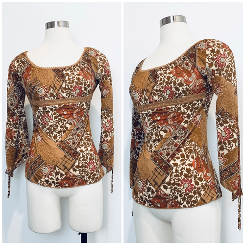emm【ensemblesleeve blouse】 Buy Emerald Green Long Sleeve Textured Overhead V-Neck