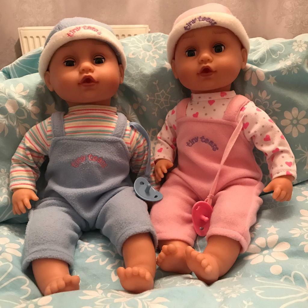 tiny tears twin dolls