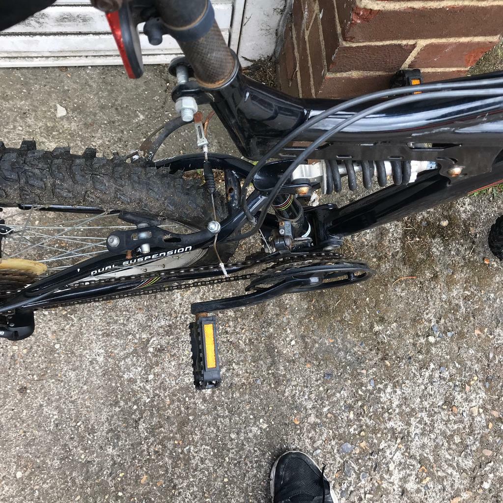 raleigh huck dual suspension mountain bike