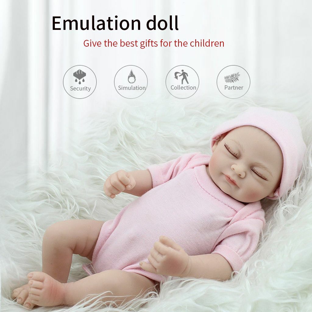 Silicone Reborn Baby Dolls Full Body Soft Vinyl Realistic Newborn Doll Girl Gift