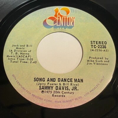Sammy Davis, Jr.: Song And Dance Man / Snap Your Fingers - EX