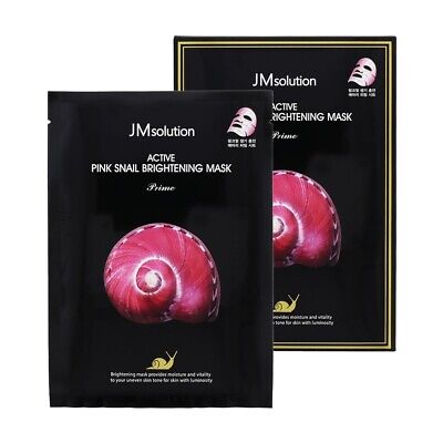 JM Solution Active Pink Snail Brightening Mask Prime 1Box 10ea