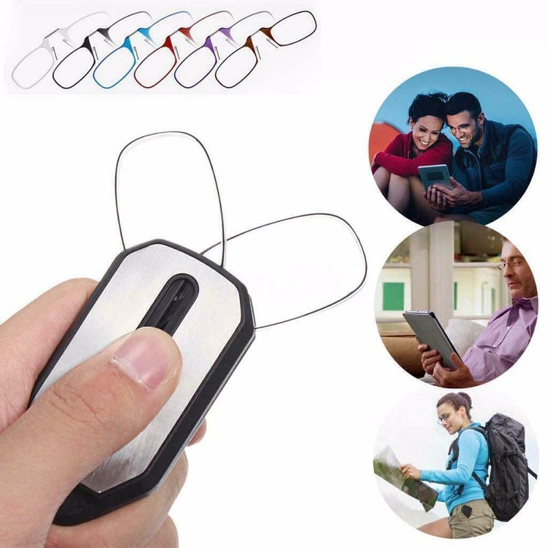 SchlÃ¼Sselbund Klappbar Unisex Mini Nasen Clip Lesebrille Mit Etui 3.0