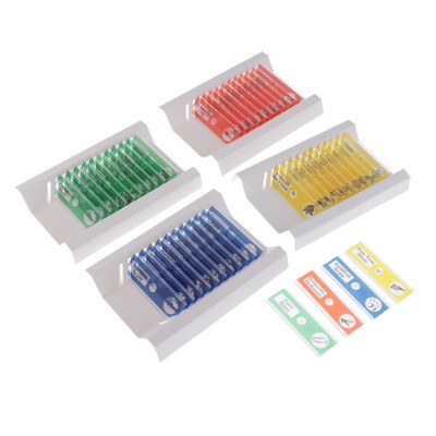 Objektträger-Box 48pcs Präparatakasten Mikroskop-Box Mikroskop