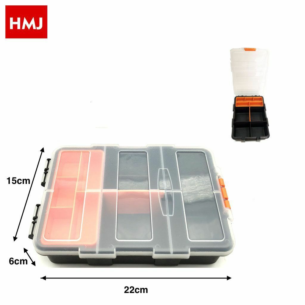 Cassetta Valigetta Box Contenitore Scomparti Viti Bulloni Lavoro hmj