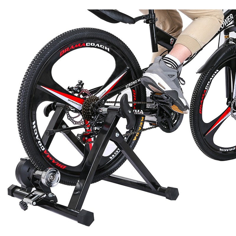 Indoor Bike Trainer Magnetic Exercise Stand Resistance Stationary for 24-28 inch