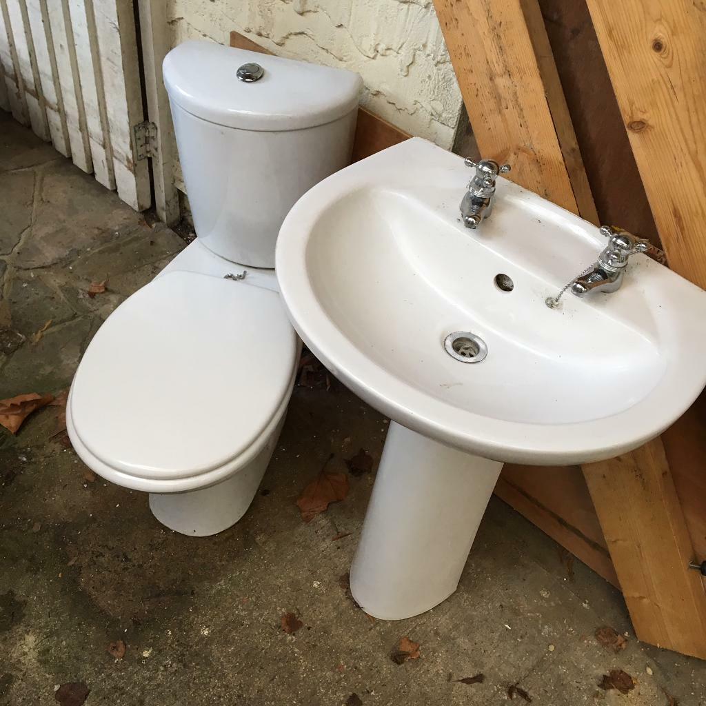 Used toilet and basin with taps in Cheltenham, Gloucestershire Gumtree
