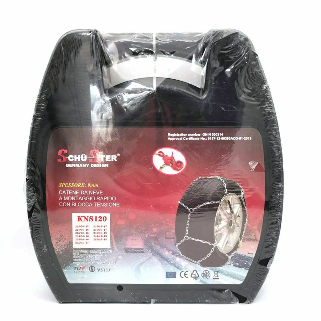 Catene Da Neve Omologate Per Auto Pneumatici Ruote Acciaio Taglia 120 Kns120 sus