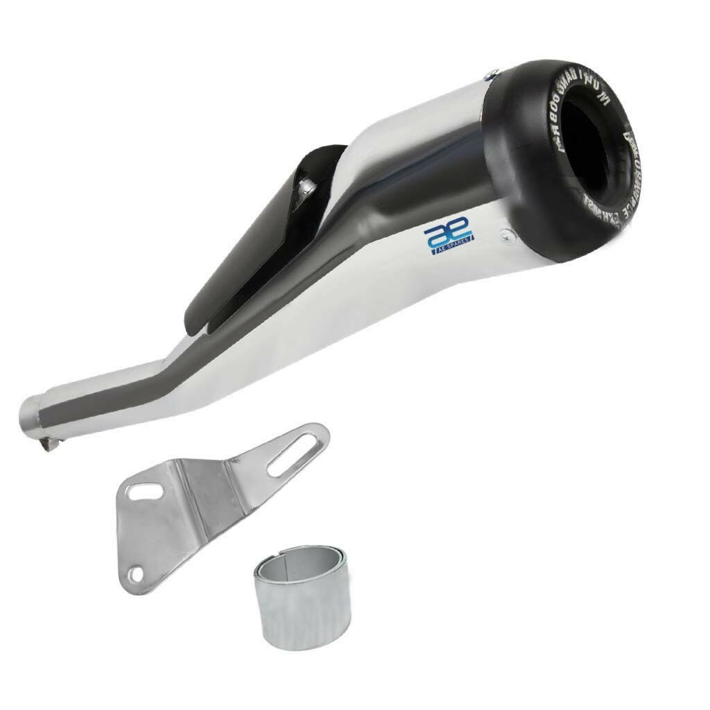 Bend Cobra Silencer Glass wool Clamp+ Bush For Royal Enfield Thunderbird 
