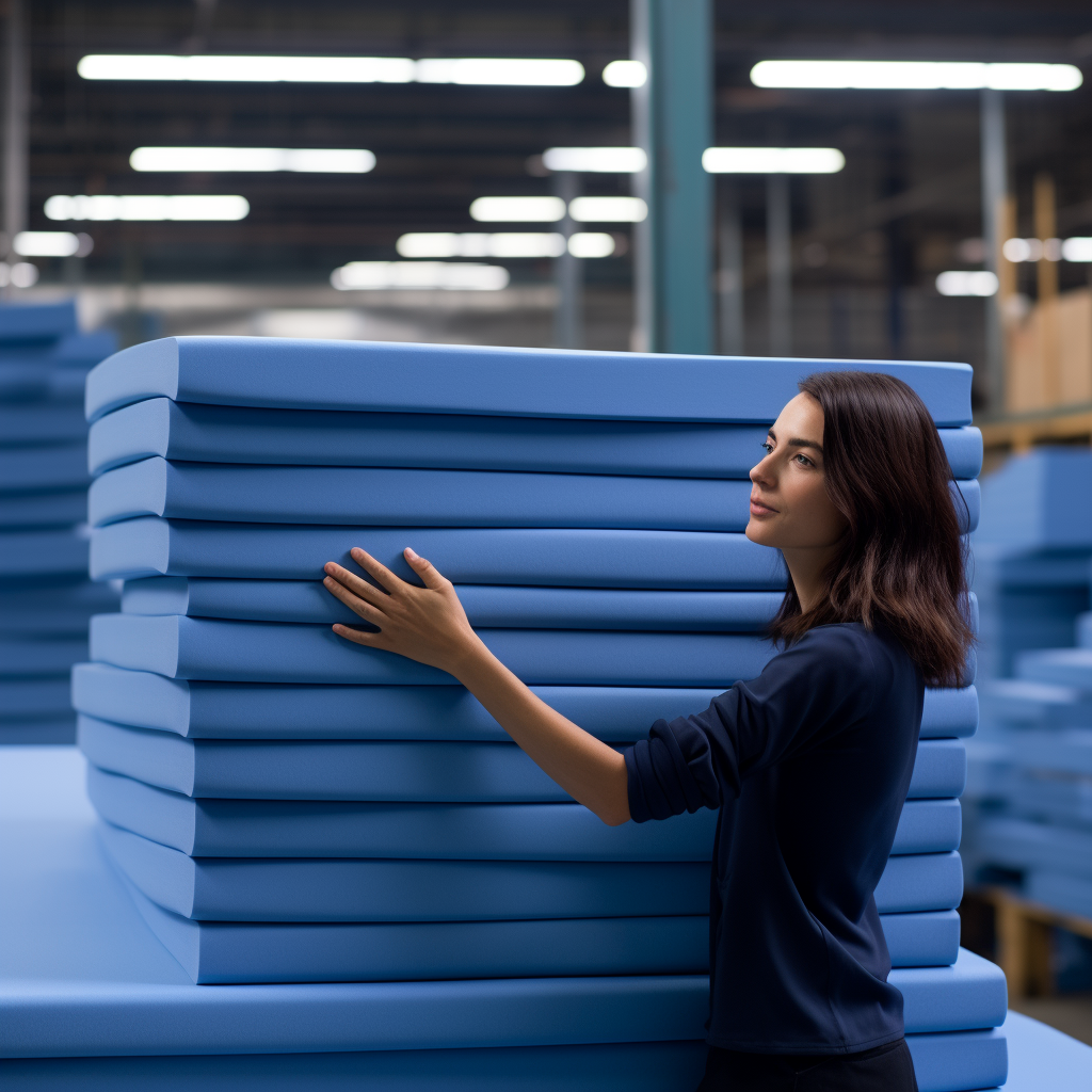 FOAM BLUE UPHOLSTERY, foam Sheets REPLACEMENT , CUT TO SIZE , soft  firm density