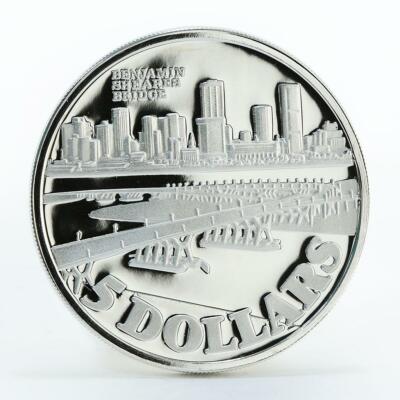 フィリピン ペイ 5120 ペソ Singapore 5 dollars Benjamin Shears Bridge silver coin 1982