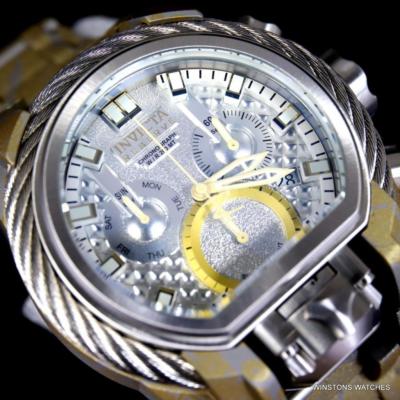Pre-owned Invicta Reserve Bolt Zeus Magnum Hydroplated Steel 52mm Swiss Mvt Watch