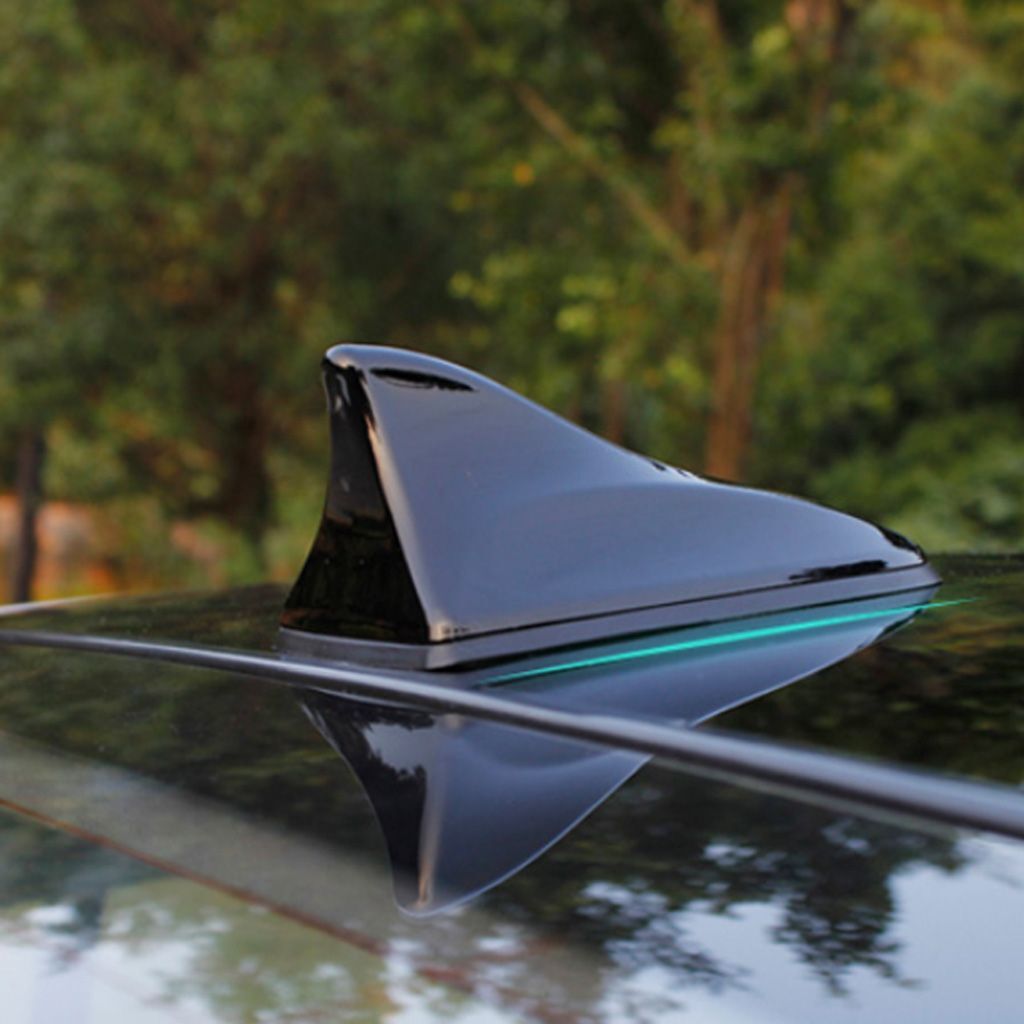 Black Shark Fin Car Roof Antenna Radio FM/AM Signal Aerial Accessories Cover Cap