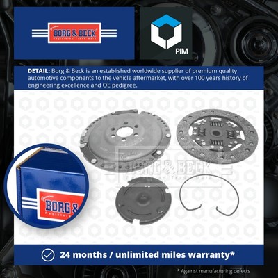Clutch Kit 2 piece (Cover+Plate) fits VW GOLF Mk2 1.6D 83 to 89 210mm B&B New