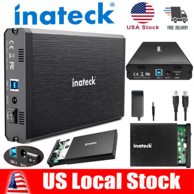 2.5''/ 3.5'' Sata USB 3.0 Hard Drive Disk External Enclosure Aluminum Case SSD HDD