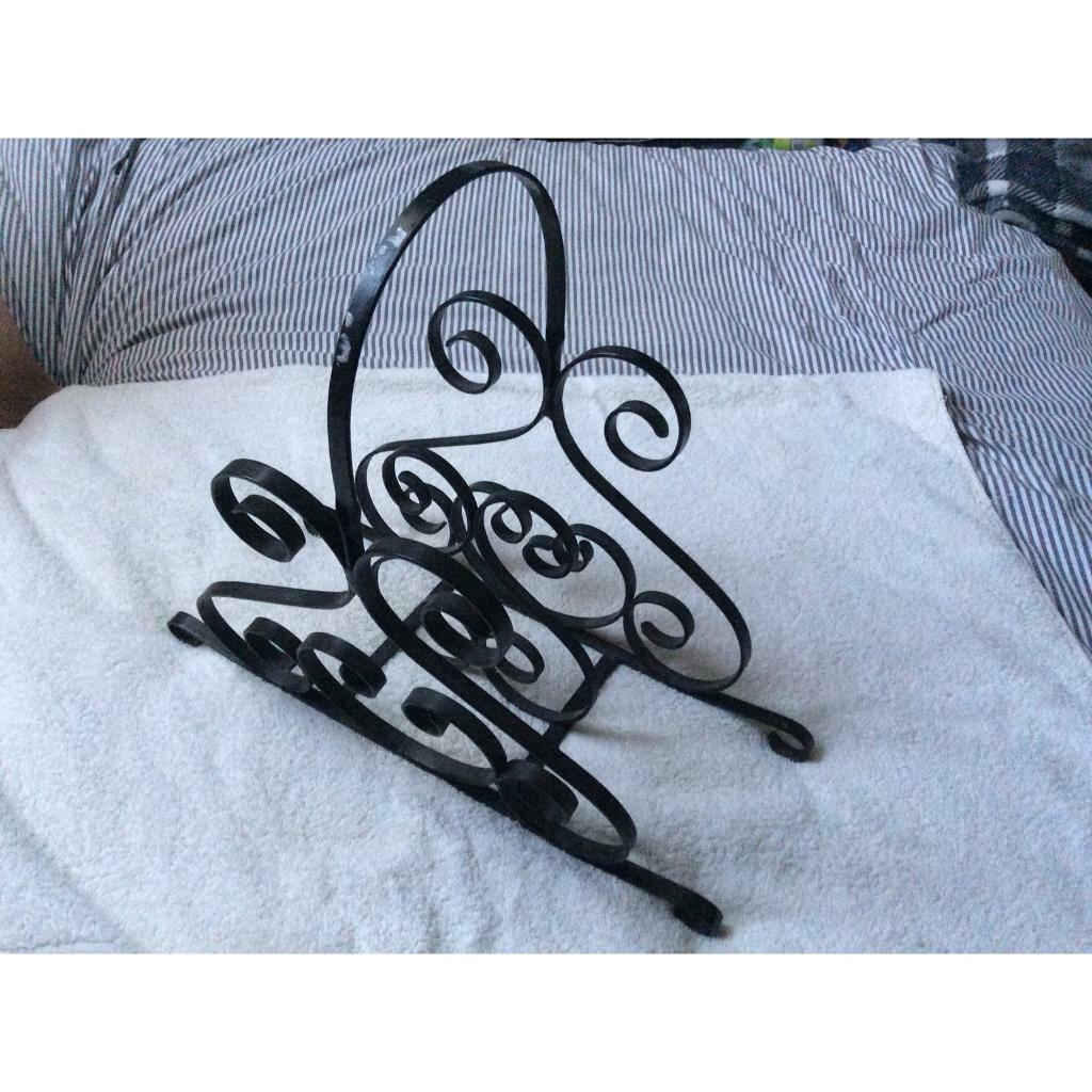 Wrought iron magazine rack in Haxby, North Yorkshire Gumtree