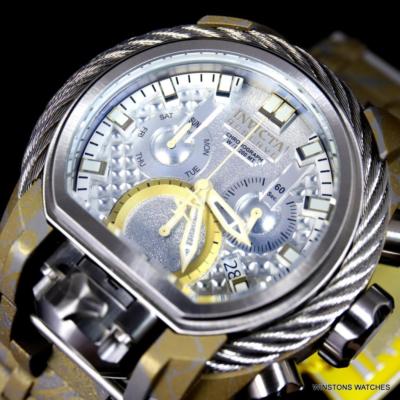 Pre-owned Invicta Reserve Bolt Zeus Magnum Hydroplated Steel 52mm Swiss Mvt Watch