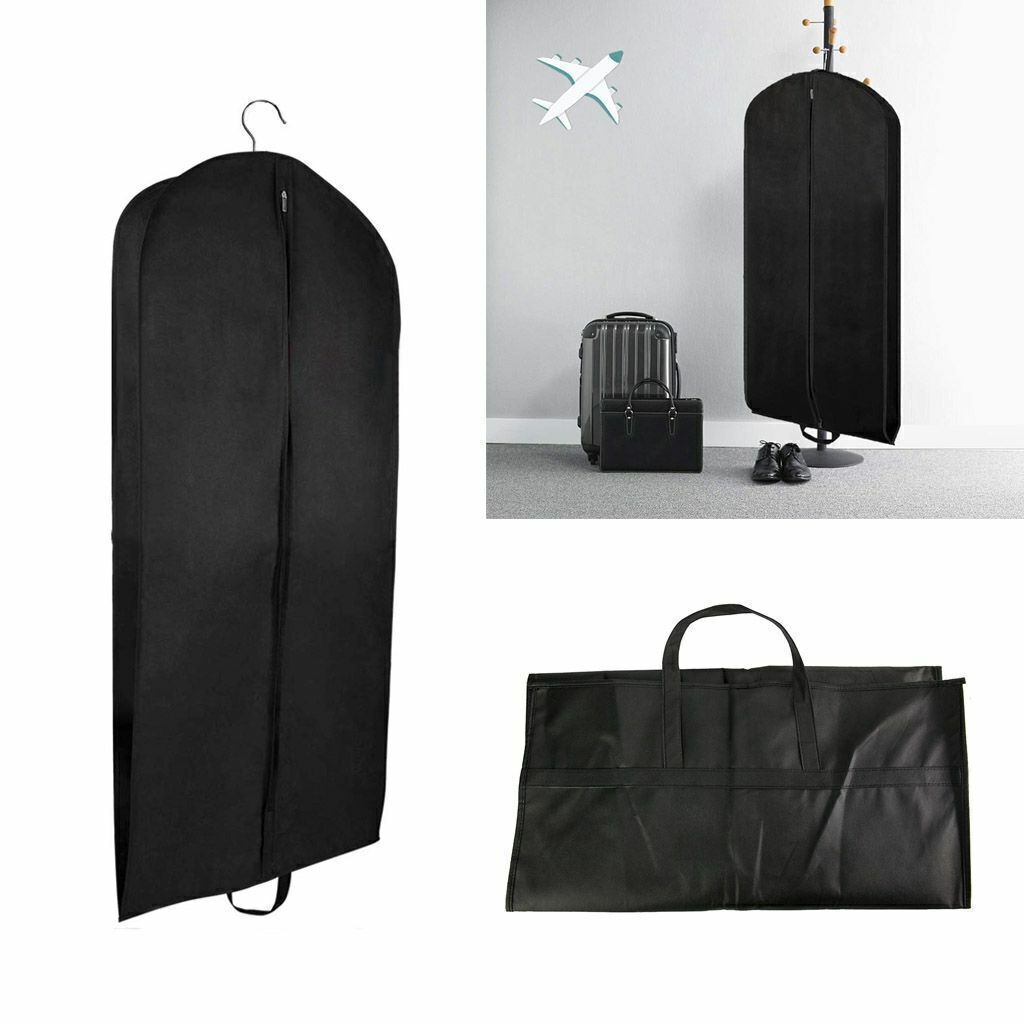 3pcs 40'' Suit Mens Garment Breathable Travel Zipped Long Dr