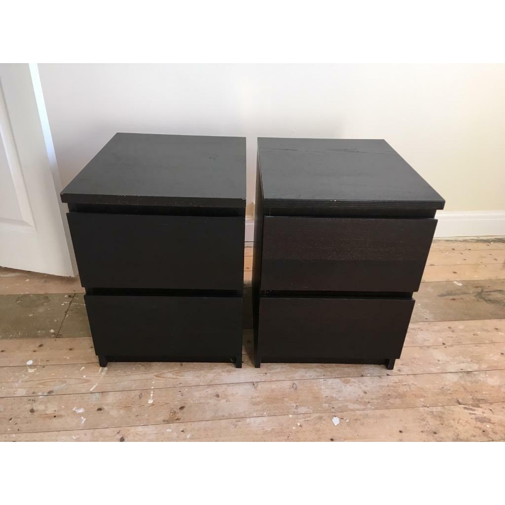 2 malm bedside draws awaiting collection in St Mellons