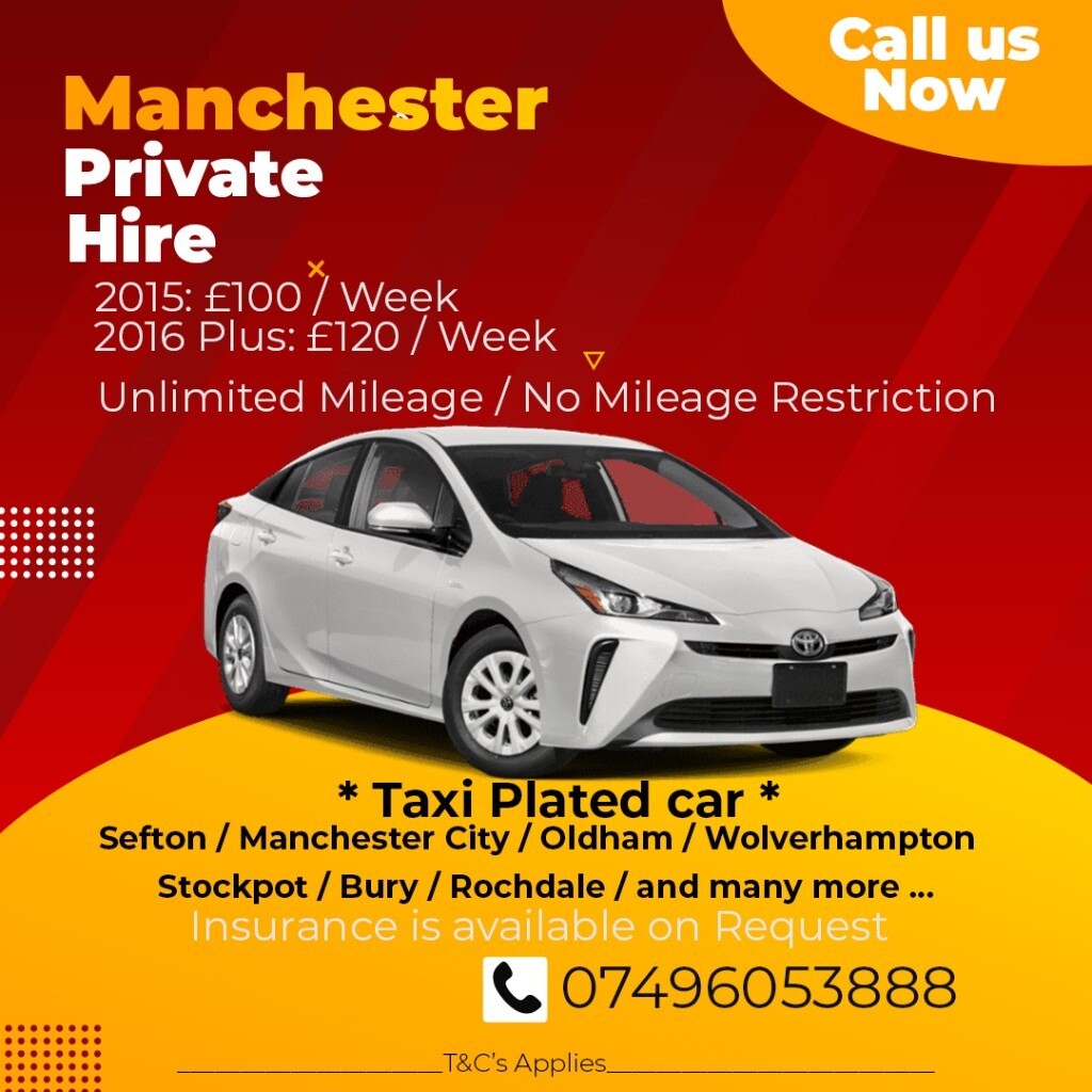 Toyota Prius Manchester Private Hire / taxi rental /hire [ Manchester