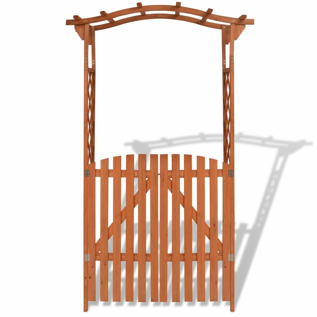 Gartenbogen mit Tor Rosenbogen Torbogen Pergola Spalier Kiefernholz | eBay