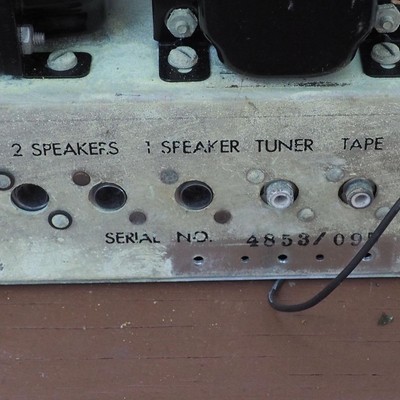 Vintage Dictograph 50 Watt Tube Amp: Blues Harp Guitar Harmonica 1950's