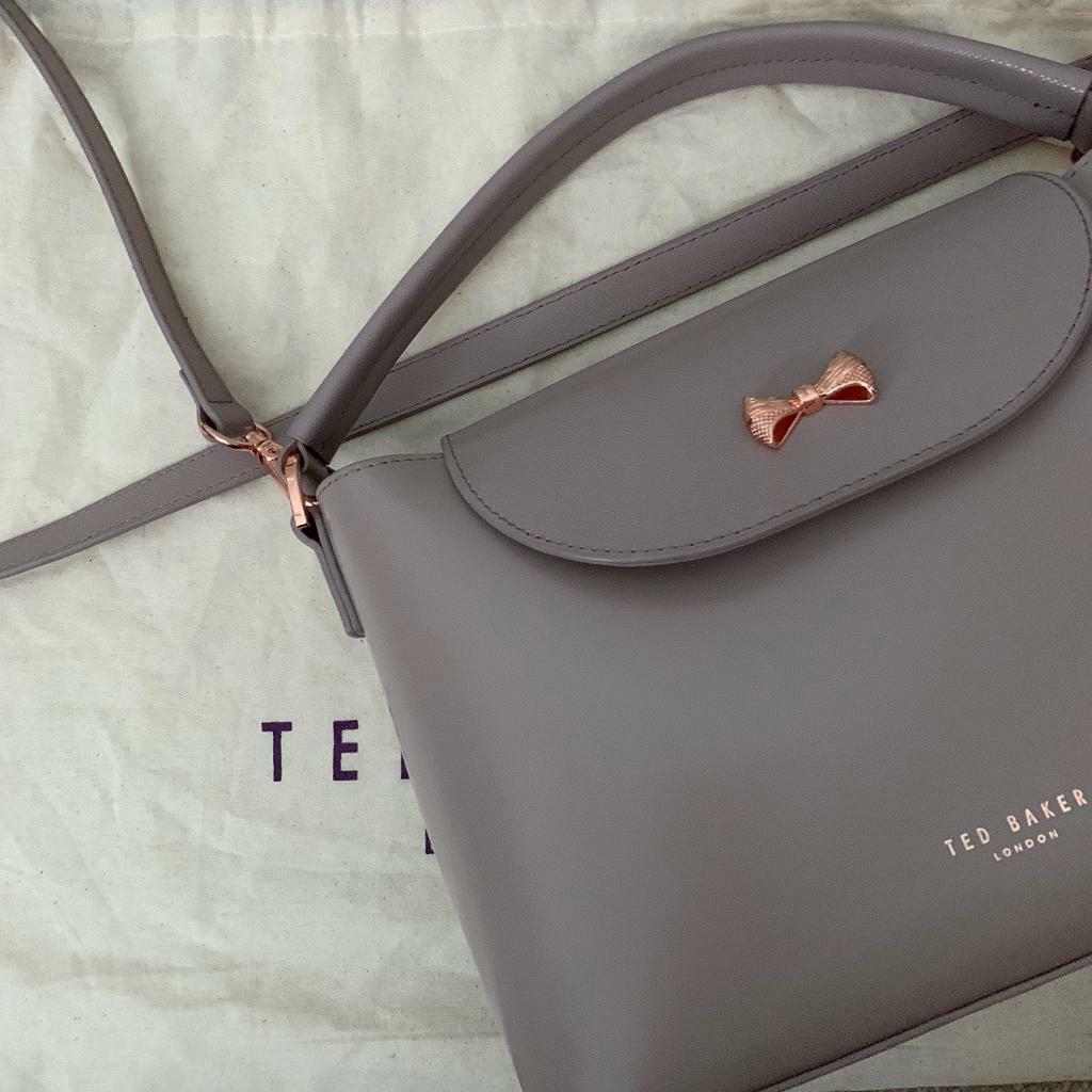 ted baker grey and rose gold bag