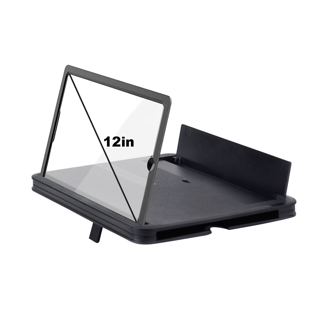 12" Smartphone Screen Magnifier 3D HD Video Mobile Phone Amplifier Stand Bracket