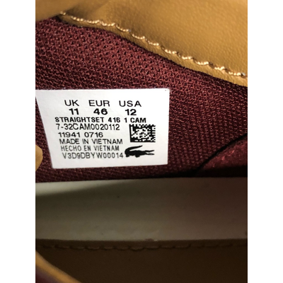 Lacoste Mens Straightset 416 1 Cam Sneakers Maroon White 7-32CAM0020112 12 M