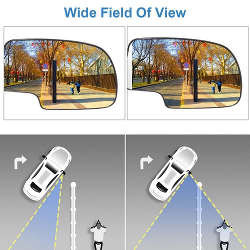 Mirror Glass Right Hand Manual For 99-07 Silverado Sierra Passenger Side
