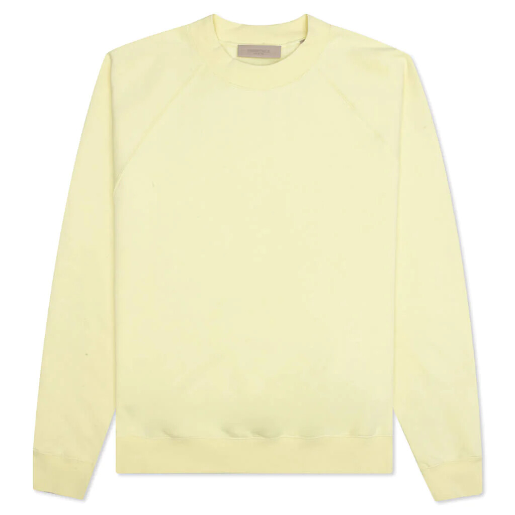 【ESSENTIALS】Crewneck Sweater/Ink(192SP244700F) Fleece Crewneck - Black | ESSENTIALS | Fear of God