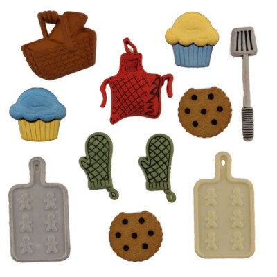 Baking 4090 - Buttons Galore - Food, Sweets, Cookies - Craft Sew Scrap
