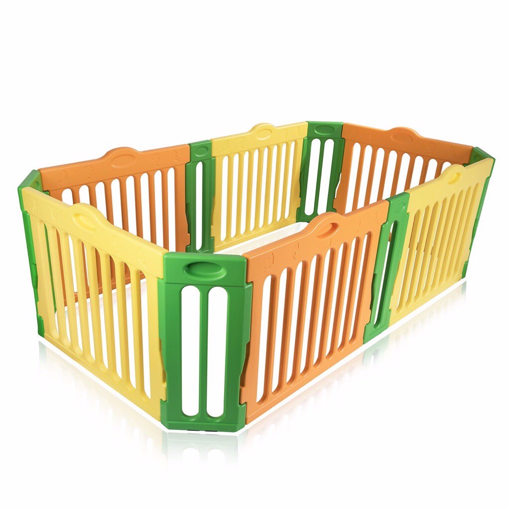 Baby Vivo Large Plastic Playpen Expandable. Max size 2.15m x 1.15m No