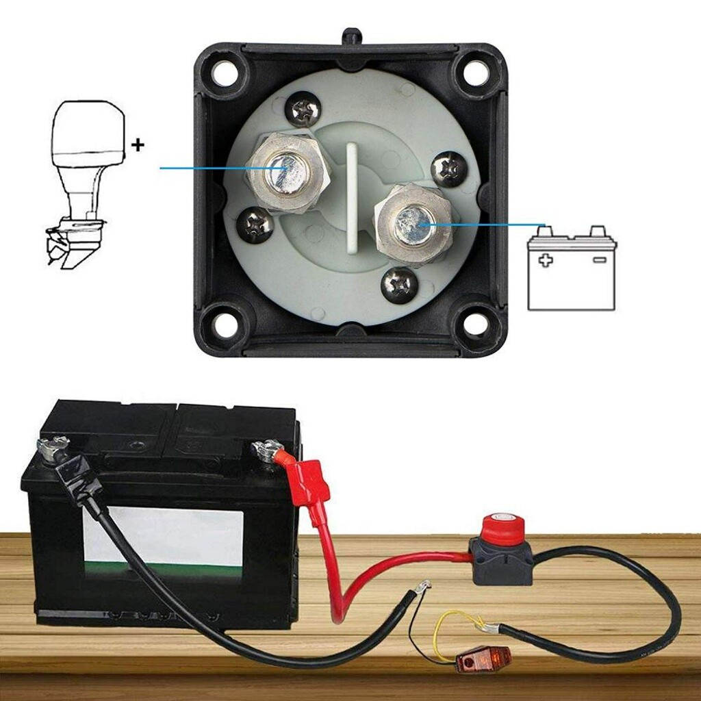 Car SUV RV Marine Boat Battery Isolator Disconnect Rotary Switch 12V Cut On/Off | eBay