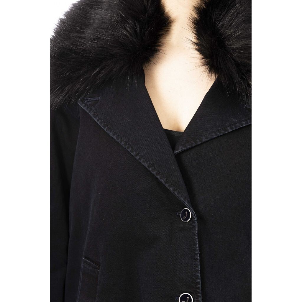 Pre-owned Jacob Cohen Women's Black Bomber Made In Italy