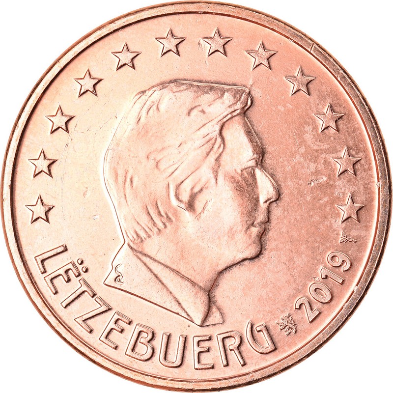 [#792139] Luxembourg, 5 Euro Cent, 2019, Spl, Copper Plated Steel, Km:New