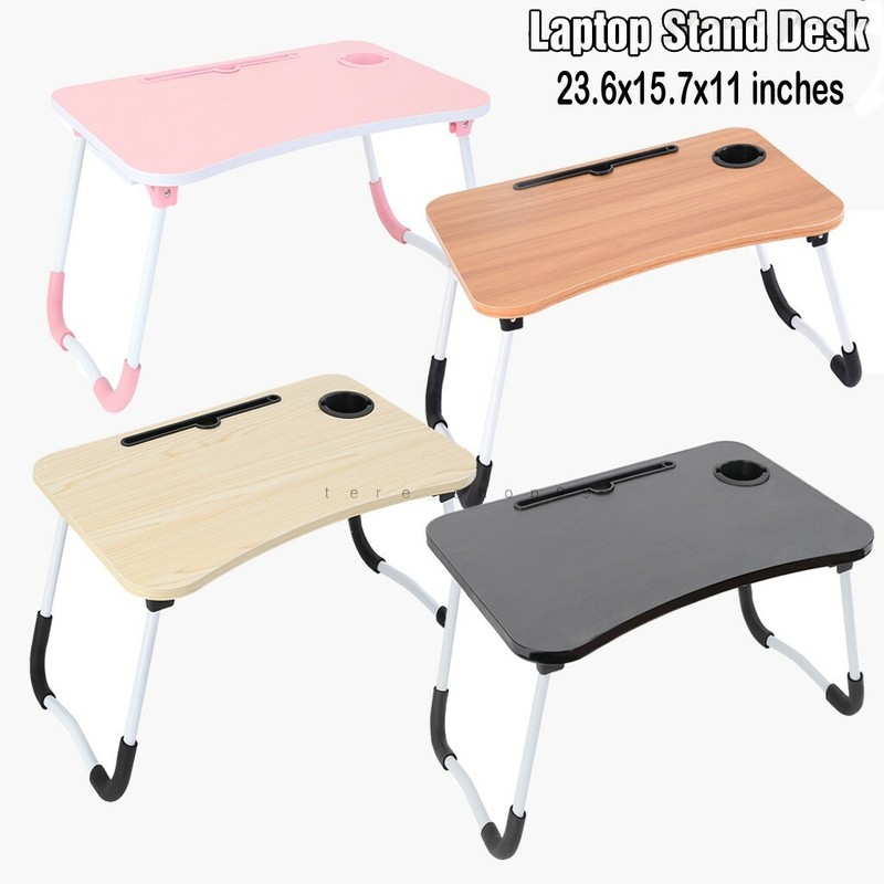 Baxton Studio Olsen Brown Wheeled Laptop Tray Table With Tilt Control For Sale Online Ebay